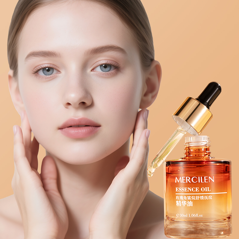 Hyaluronic Acid Facial Serum - Mercilen Rose Squalane Essence Oil 30ml,
