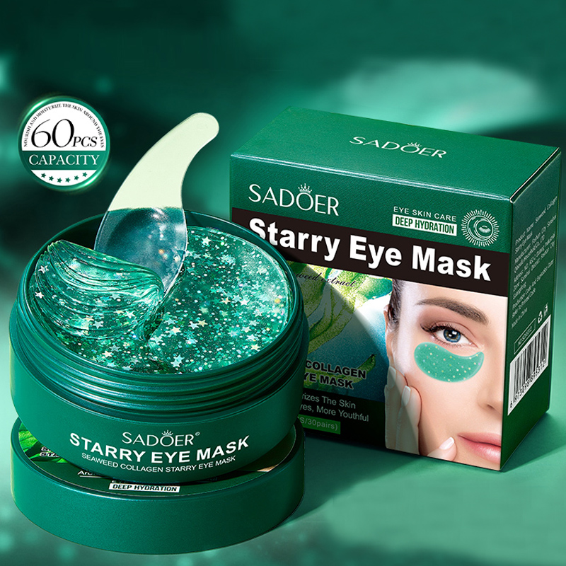 60 Pieces/Box Seaweed Collagen - Collagen Under Eye Patches review and price