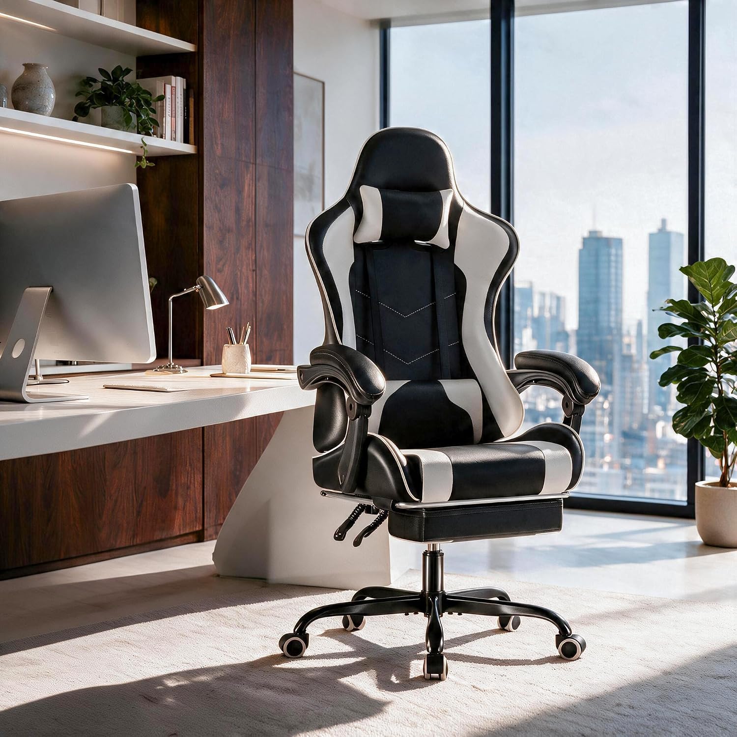Furmax Gaming Chair, Video Gam - Massage review and price