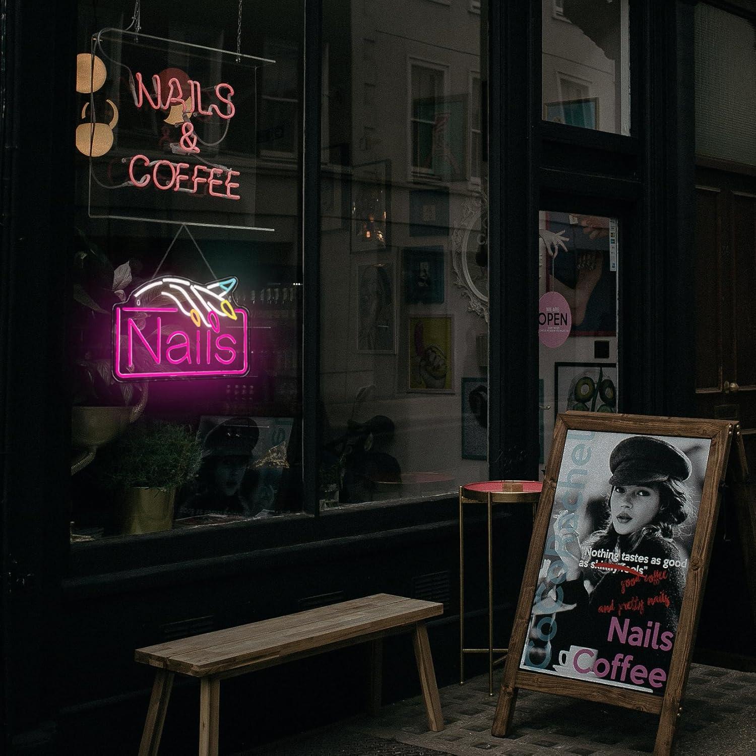 Nails Neon Sign USB Dimmable L - Nail Art review and price
