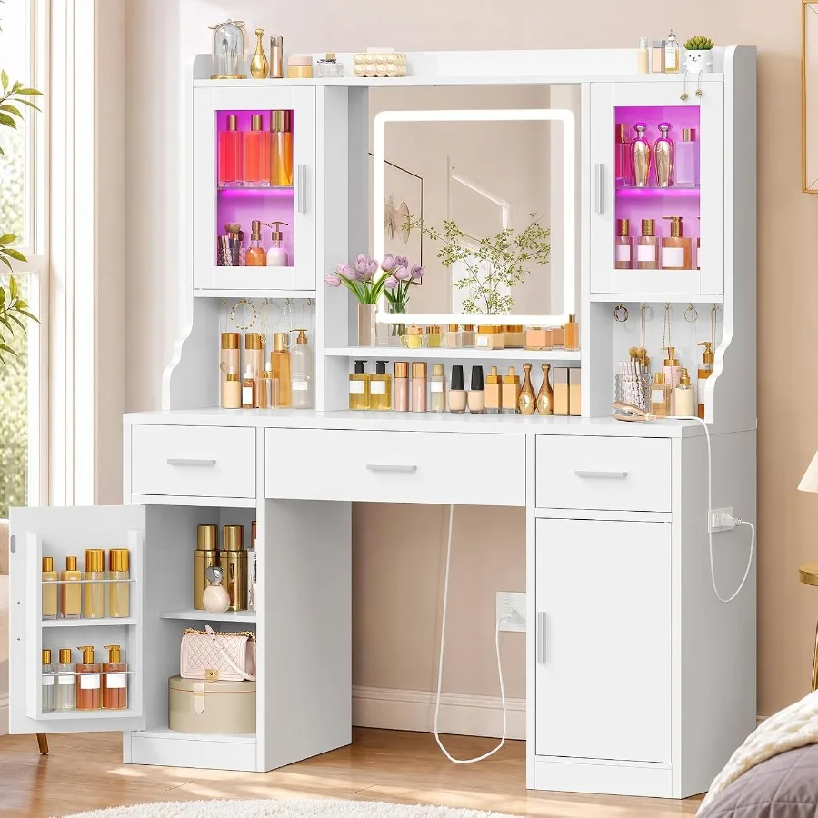 Makeup vanity desk with mirror - Makeup review and price