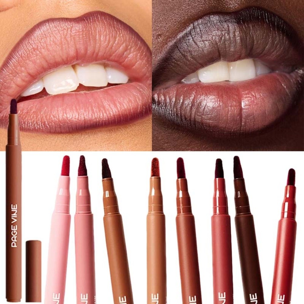 Velvet Brown Lip Liner Pencil  - Matte Velvet Lip Tint Long Lasting review and price