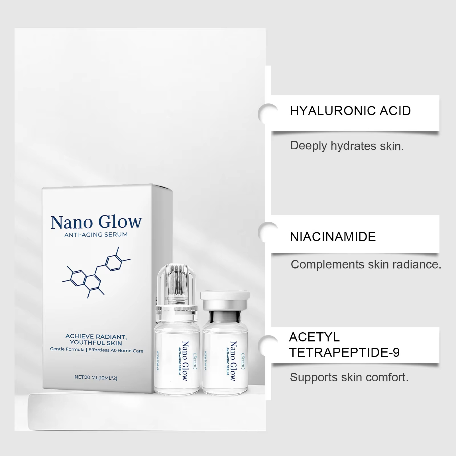 2*10ML Facial Hyaluronic Acid  - Hyaluronic Acid Facial Serum review and price