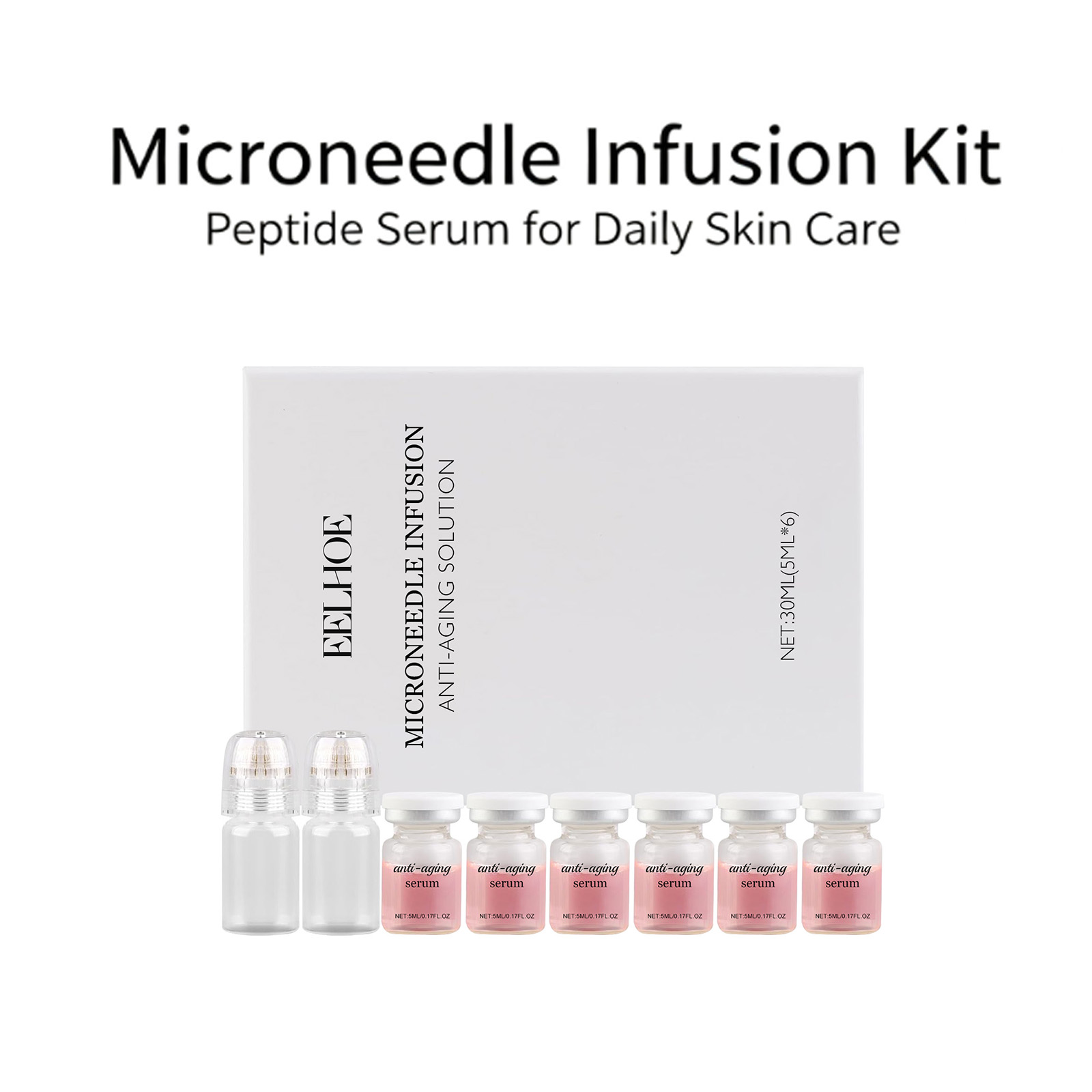 0.2mm Microneedle Serum Kit 6  - Hyaluronic Acid Facial Serum review and price